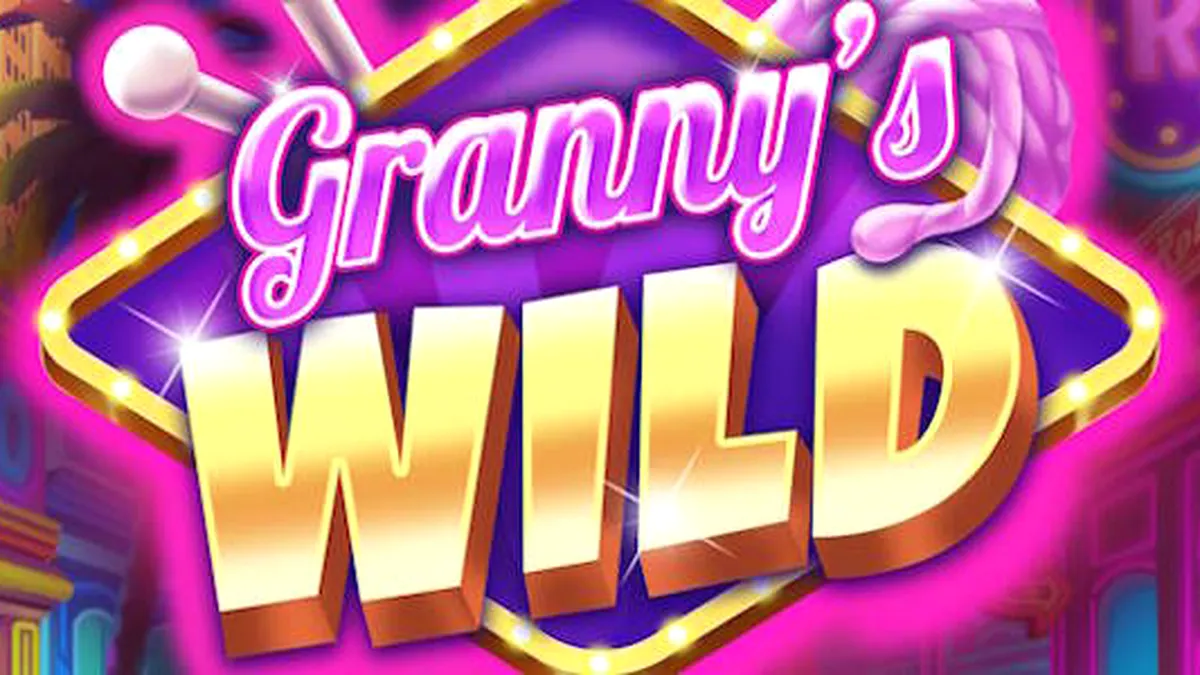 Tampilan visual permainan slot Granny's Wild dengan tema nenek yang energik.