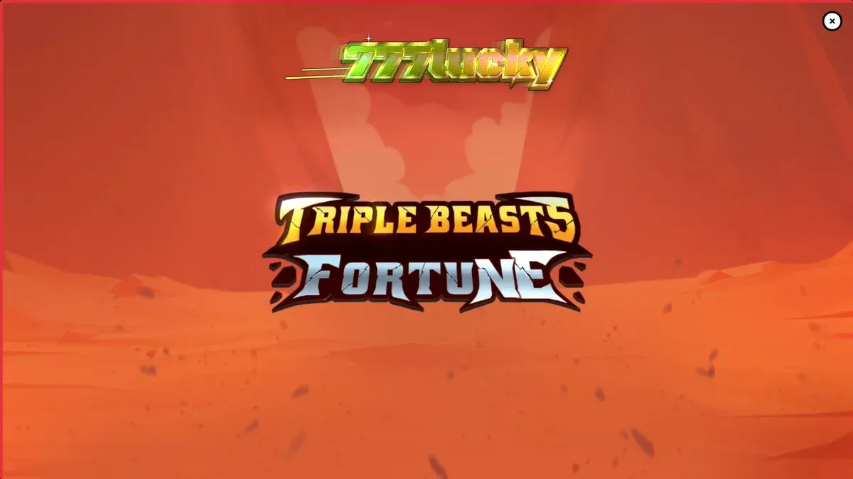Tampilan visual slot Triple Beasts of Fortune dengan simbol hewan totem dan latar belakang ngarai.